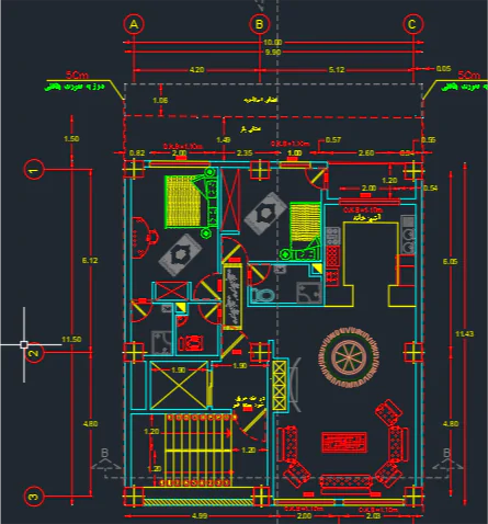 پلان معماری-115 مترمربع - Image 2