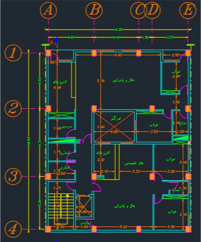 پلان معماری-258 مترمربع - Image 2