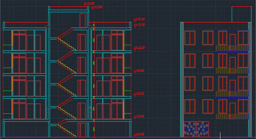 پلان معماری-206 مترمربع - Image 3