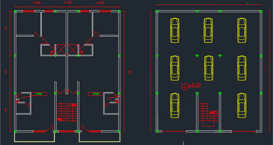 پلان معماری-195 مترمربع - Image 2