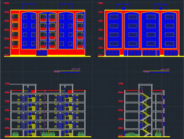 پلان معماری-380 مترمربع - Image 3