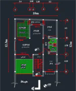 پلان معماری-123 مترمربع - Image 3