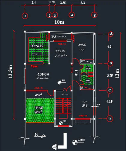 پلان معماری-163 مترمربع - Image 3