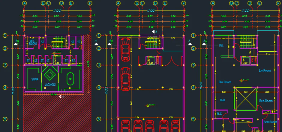 پلان معماری-719 مترمربع - Image 3