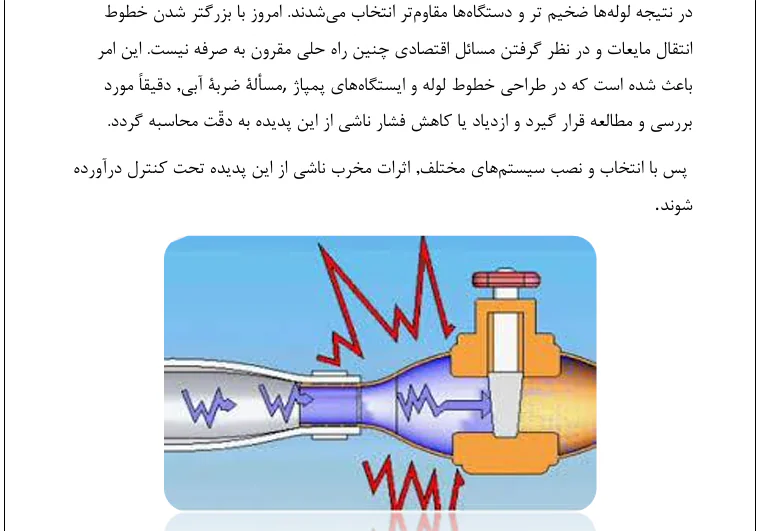 بررسی و مدل سازی پدیده ضربه آبی - Image 2