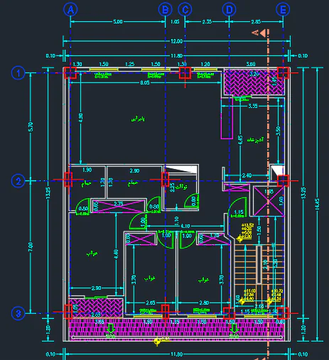 پلان معماری-173 مترمربع - Image 3